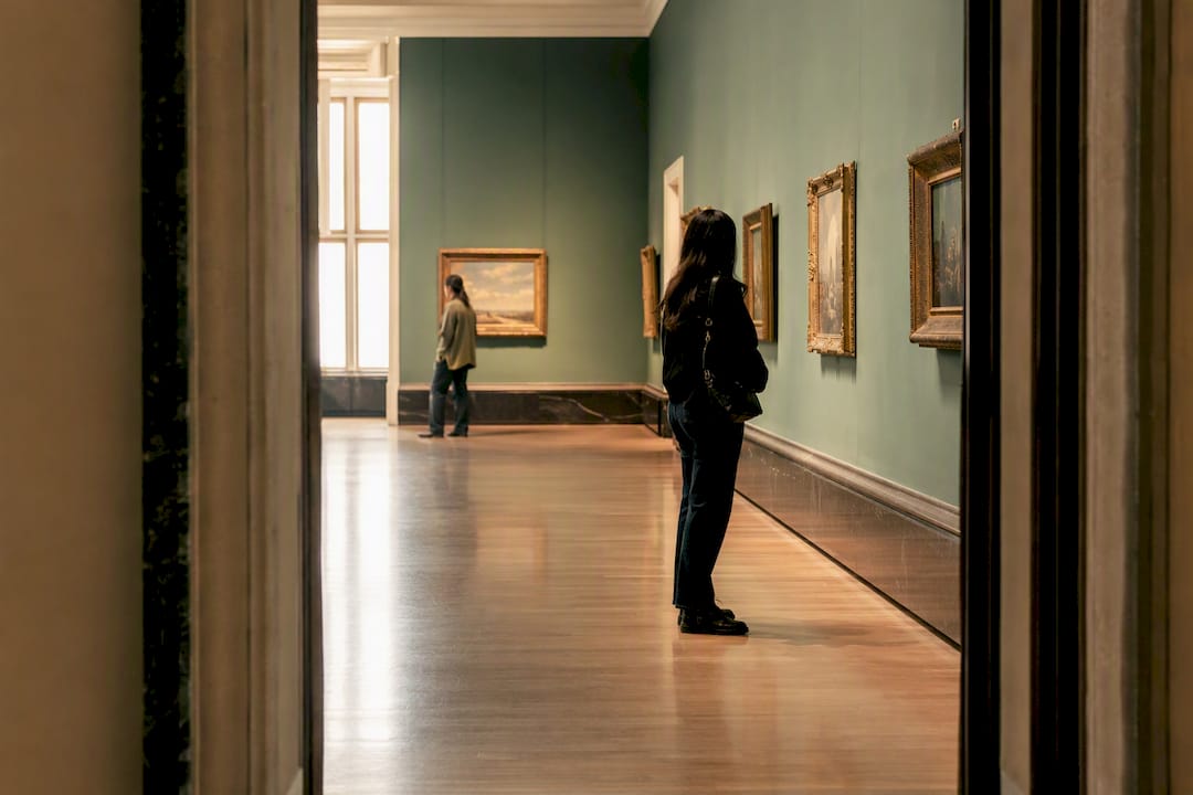 Quiet National Gallery rooms after opening