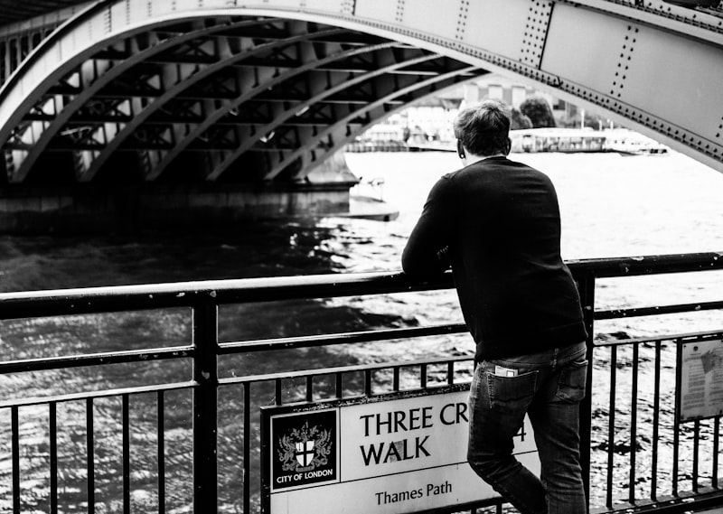 South Bank London riverside walk with Thames view and city skyline