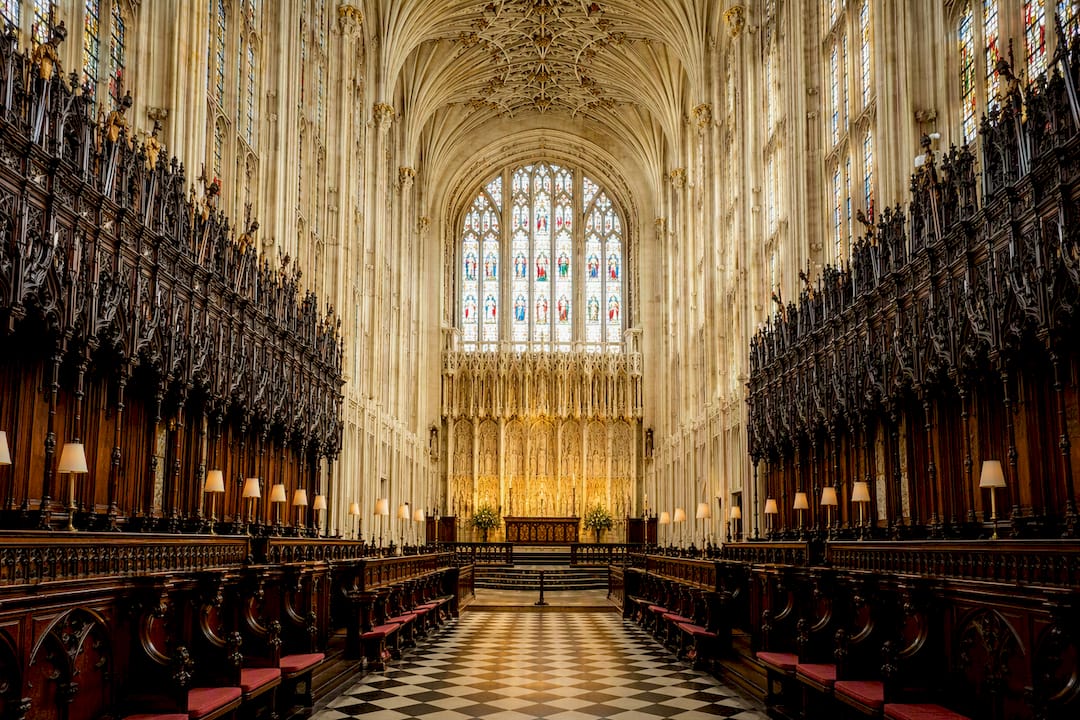 Gothic vaults inside St George's Chapel