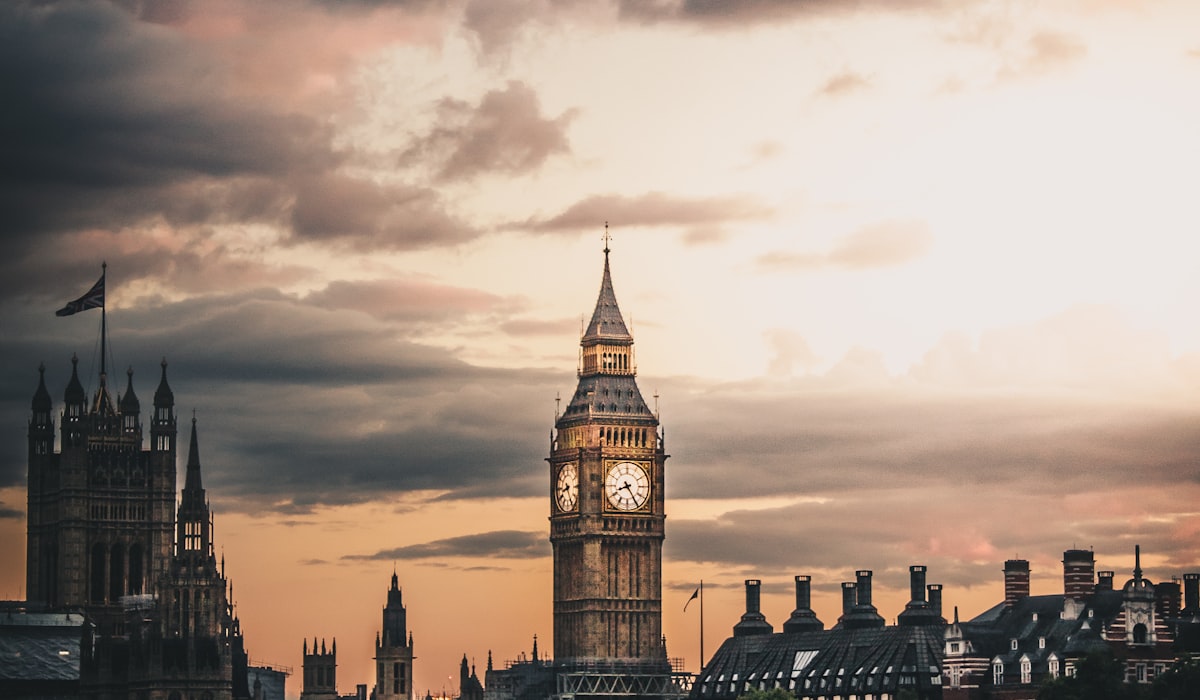 Houses of Parliament and Big Ben from Westminster Bridge