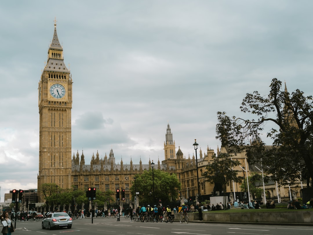Big Ben and Palace of Westminster under dramatic sky, London