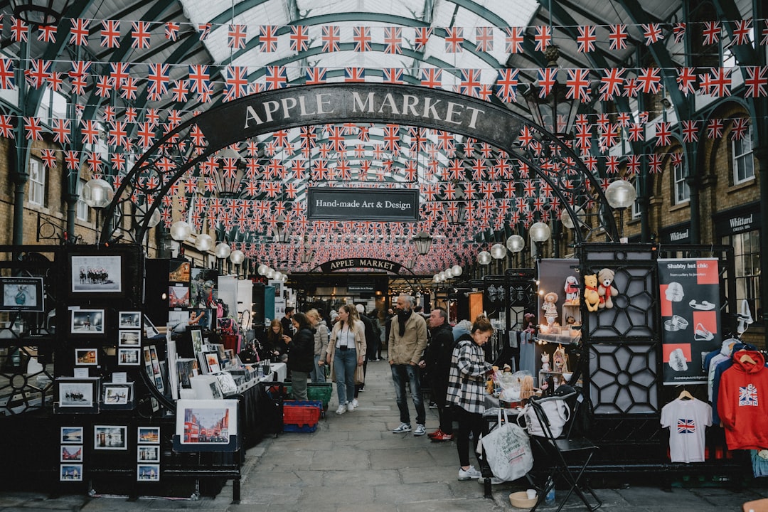 People exploring Covent Garden market, Central London