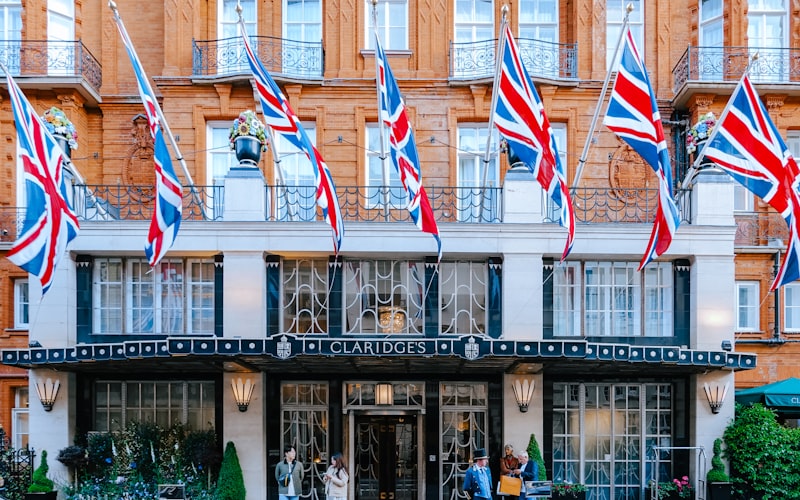 Luxury London hotel interior
